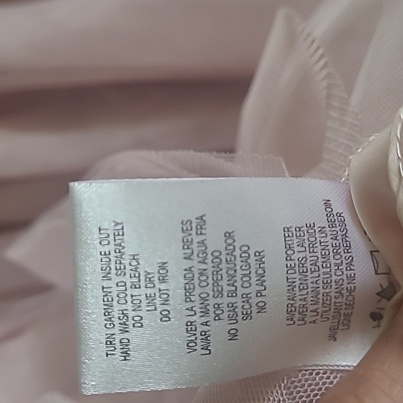 Badgley Mischka Girls' Beaded Illusion Multi-Tier Dress - Little Kid, Sz 7 - Picture 7 of 8